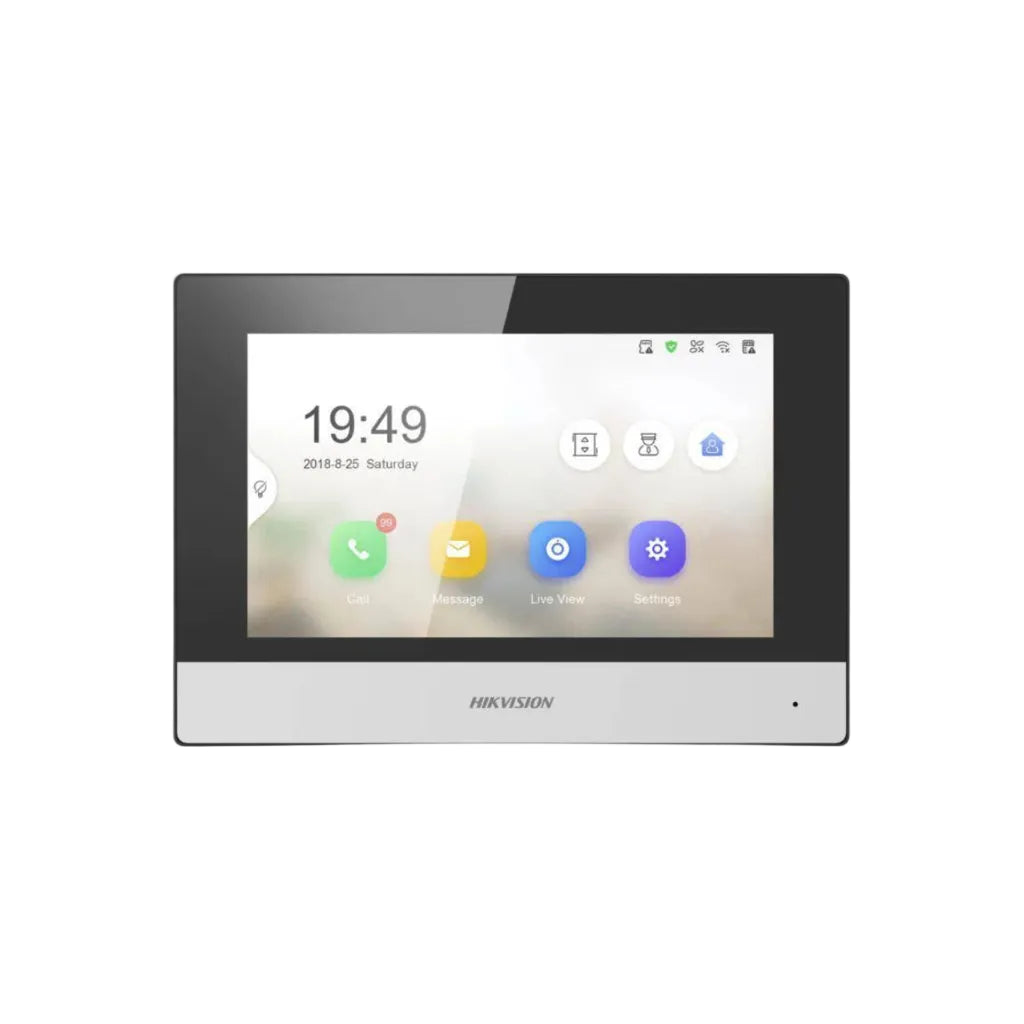 HIKVision DS - KH6320 - WTE1 Color Handfree 7" IP Video Intercom Indoor Monitor - Total Security Equipment